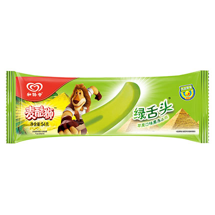 麥酷獅 綠舌頭蘋果口味果凍冰棍54g
