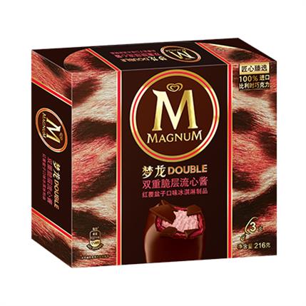 夢龍紅覆盆子口味冰激凌3支裝216g