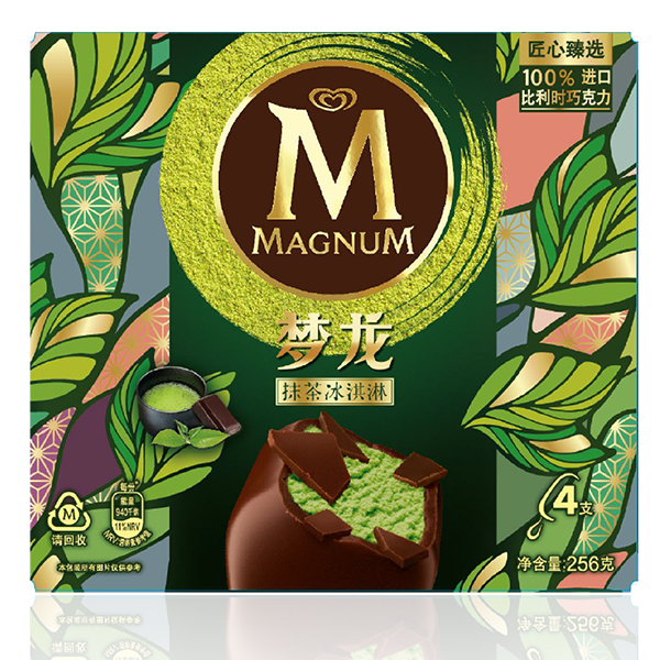 夢(mèng)龍抹茶口味冰淇淋256g