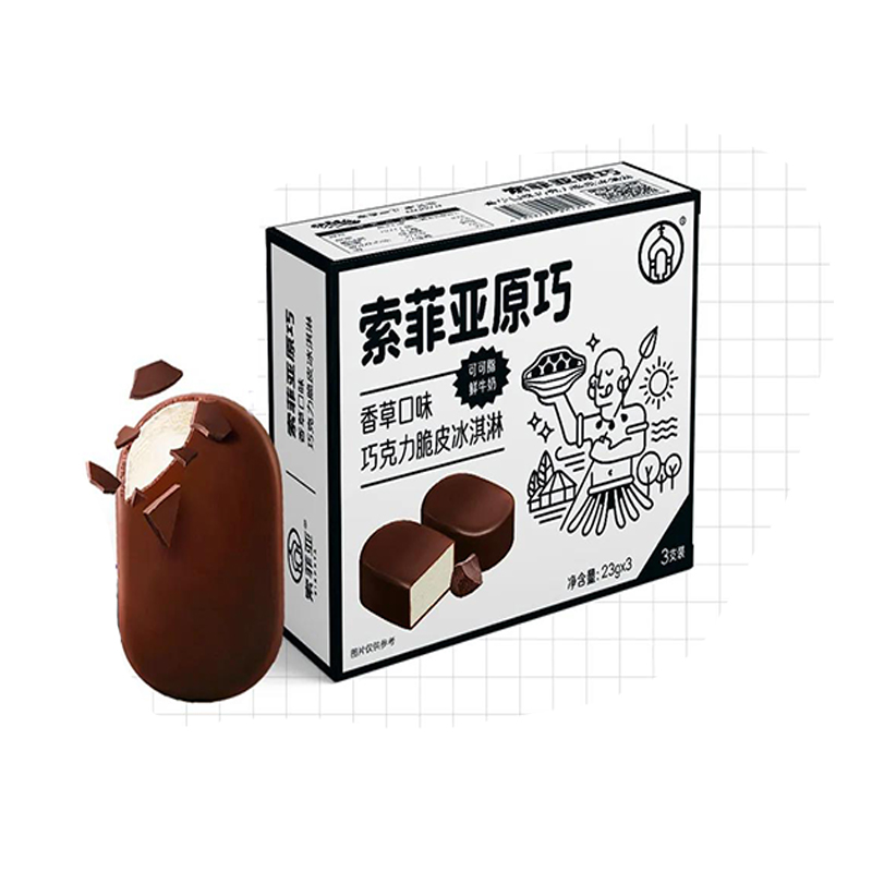 索菲亞原巧冰淇淋(牛奶巧克力脆皮)69g