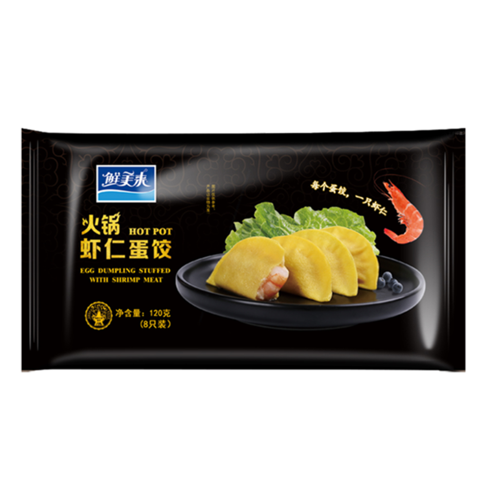 桂宏遠(yuǎn)火鍋蝦仁蛋餃120g