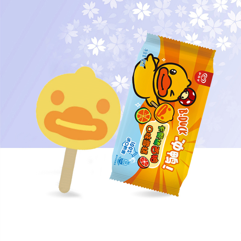 和路雪小黃鴨卡曼橘西柚口味雪糕單支裝65g