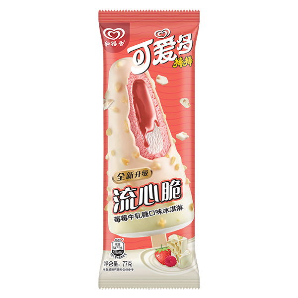 和路雪可愛(ài)多棒棒流心脆莓莓牛軋?zhí)强谖?7g
