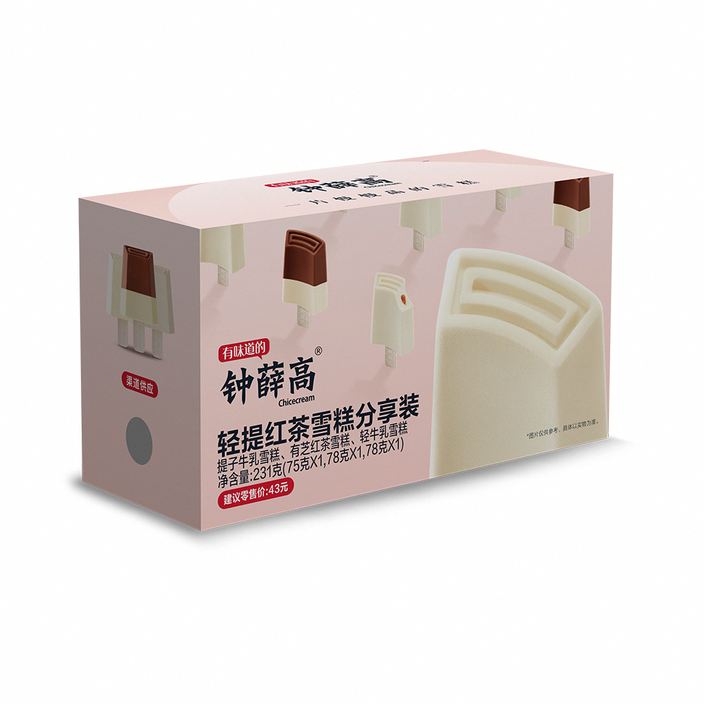 鐘薛高輕提紅茶雪糕分享裝3支裝