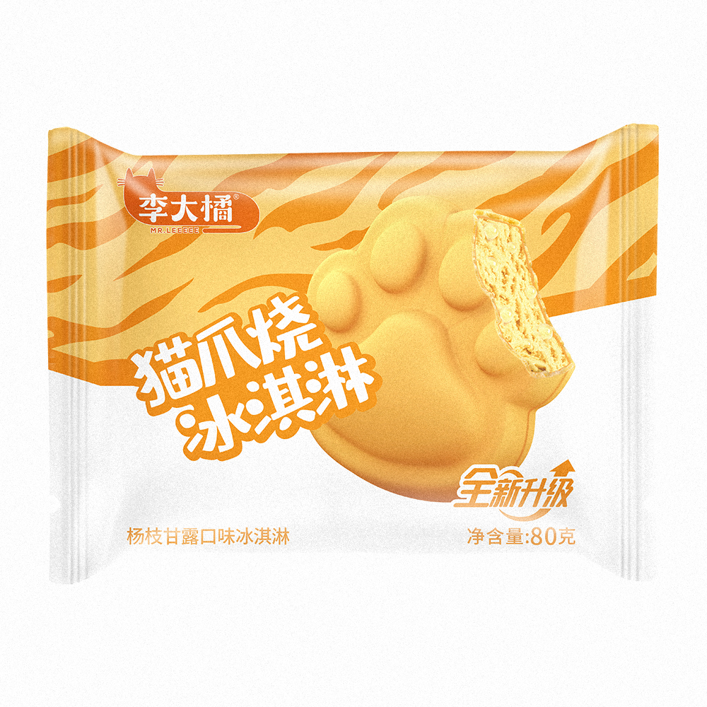 李大橘貓爪燒楊枝甘露口味冰淇淋