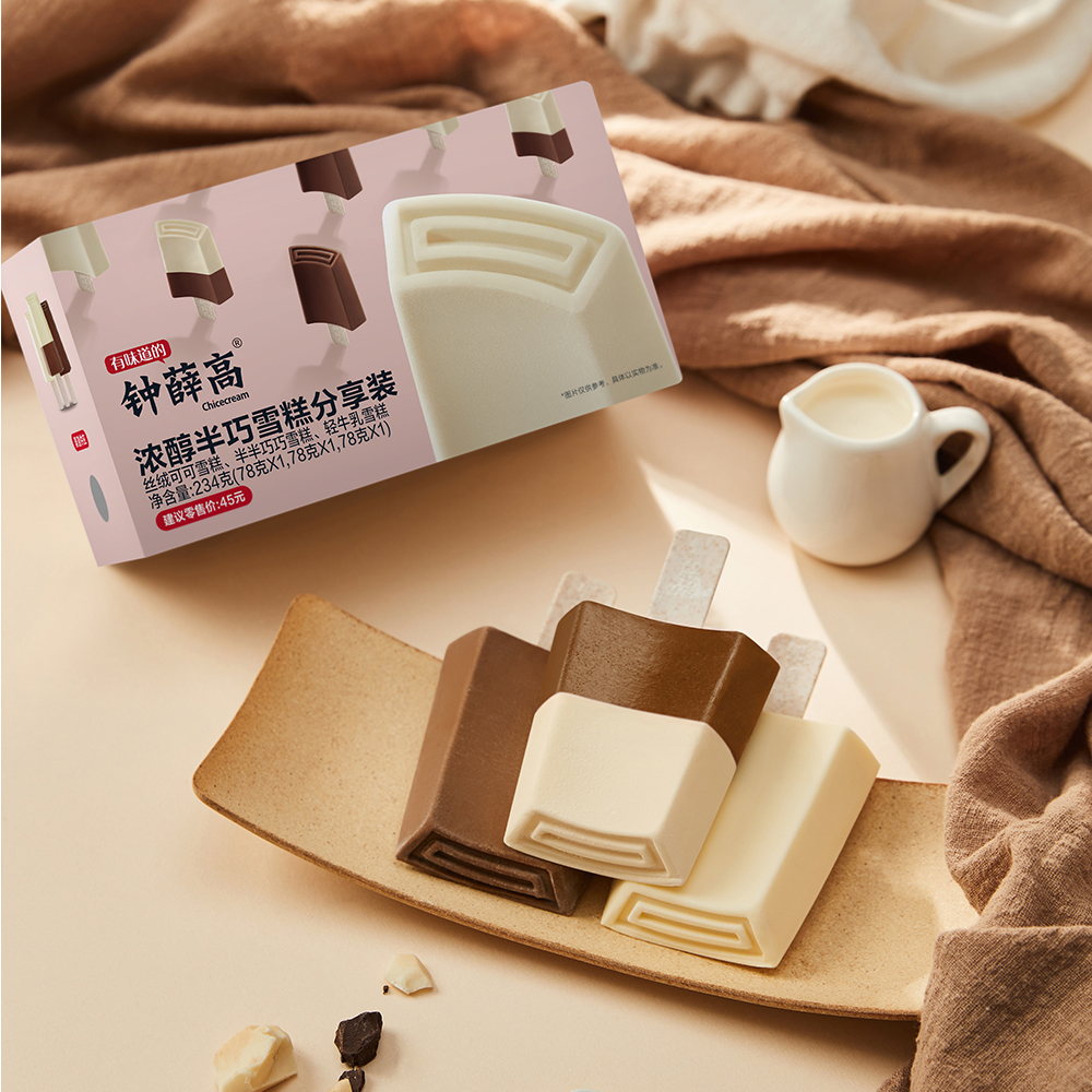 鐘薛高濃醇半巧雪糕分享裝3支裝