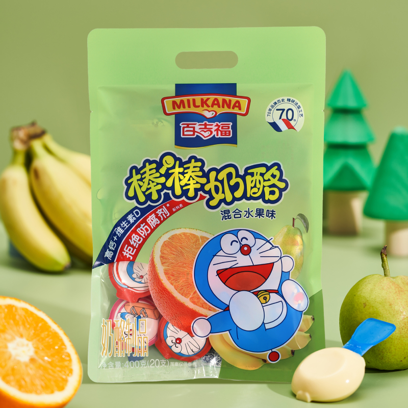 百吉福棒棒奶酪水果味大袋裝400g